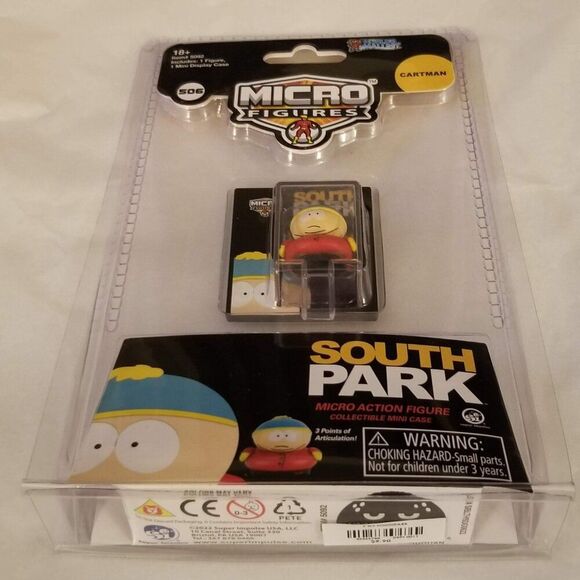 South Park Cartman World's Smallest Micro Figure in Tiny Display Case Sold Out - Picture 3 of 4